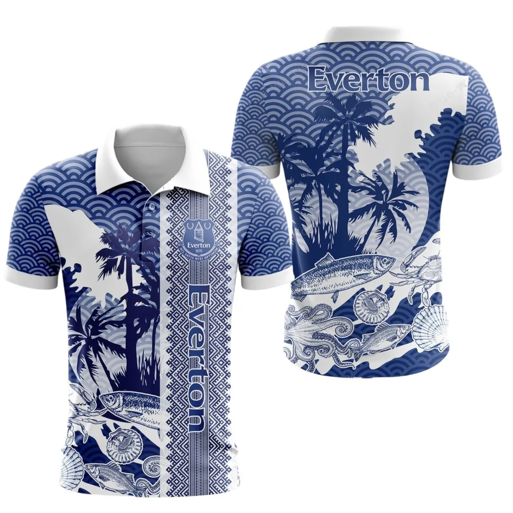 Everton  Polo Shirt, All Over Print Shirt KH271025008